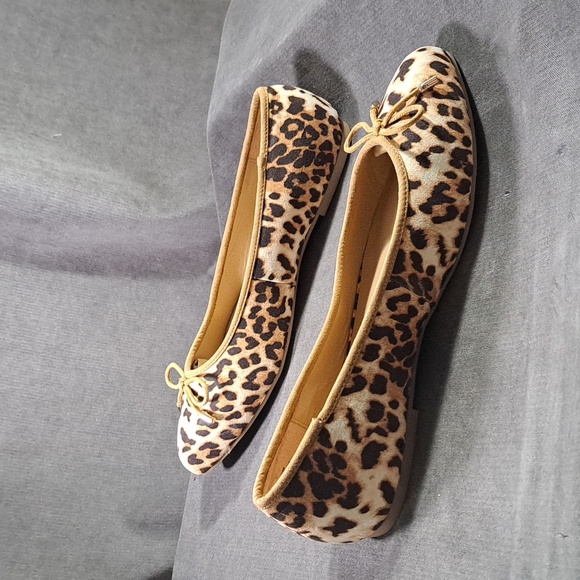 Penningtons Cheetah Print Extra Wide Width Ballet Flats NEW 11WW - Picture 9 of 13